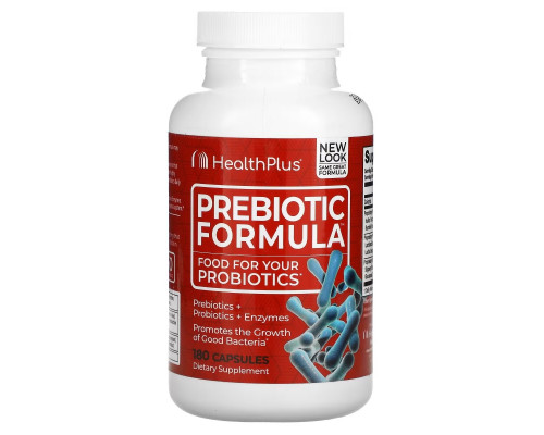 Health Plus Inc., Prebiotic Formula, 500 mg, 180 Capsules Health Plus Inc., Prebiotic Formula, 500 mg, 180 Capsules
