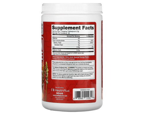 Health Plus, "Чистка кишечника", средство для чистки толстого кишечника, с освежающим апельсиновым вкусом, 9 унций (255 г) Health Plus, "Чистка кишечника", средство для чистки толстого кишечника, с освежающим апельсиновым вкусом, 9 унций (255 г)