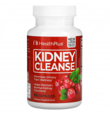 Health Plus, Средство для очищения почек Kidney Cleanse, 550 мг, 60 капсул