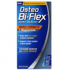 Osteo Bi-Flex, Joint Health, Triple Strength + Magnesium, 80 Coated Tablets