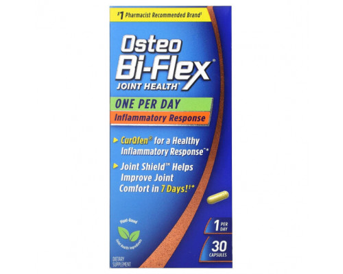 Для мышц и суставов Osteo Bi-Flex, 1 раз в день при воспалении, 30 капсул Для мышц и суставов Osteo Bi-Flex, 1 раз в день при воспалении, 30 капсул