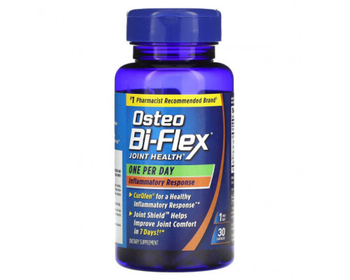 Для мышц и суставов Osteo Bi-Flex, 1 раз в день при воспалении, 30 капсул Для мышц и суставов Osteo Bi-Flex, 1 раз в день при воспалении, 30 капсул