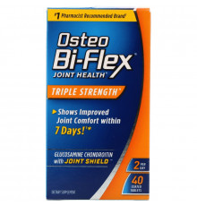 Osteo Bi-Flex, Здоровье суставов, тройная сила, 40 таблеток в оболочке