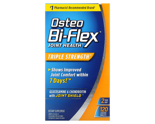 Osteo Bi-Flex, Glucosamine Chondroitin with 5-Loxin Advanced Joint Care, Утроенная сила, 120 каплетов Osteo Bi-Flex, Glucosamine Chondroitin with 5-Loxin Advanced Joint Care, Утроенная сила, 120 каплетов