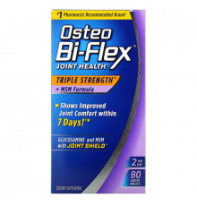 Osteo Bi-Flex, Здоровье суставов, тройная сила + формула MSM, 80 таблеток в оболочке