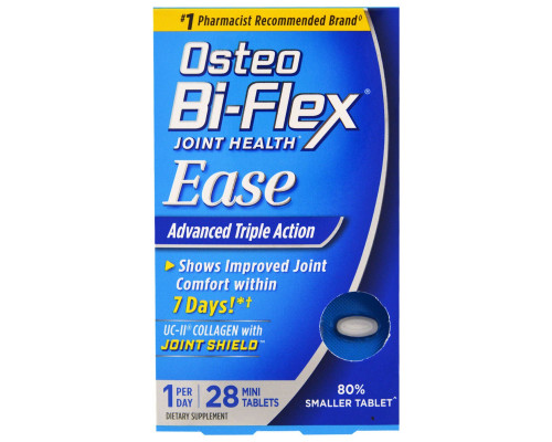 Osteo Bi-Flex, Osteo Bi-Flex, легкость, коллагеновая формула UC-II, 28 минитаблеток Osteo Bi-Flex, Osteo Bi-Flex, легкость, коллагеновая формула UC-II, 28 минитаблеток