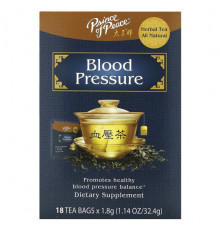 Травяные сборы и чаи Prince of Peace, Herbal Tea, кровяное давление, 18 чайных пакетиков, 32,4 г (1,14 унции)