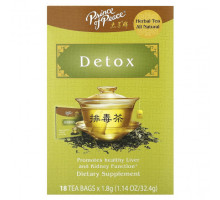 Травяные сборы и чаи Prince of Peace, Herbal Tea, для детоксикации, 18 чайных пакетиков, 32,4 г (1,14 унции)