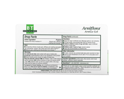 Boericke & Tafel, Arniflora, Arnica Topical Gel, 2.75 oz (78 g) Boericke & Tafel, Arniflora, Arnica Topical Gel, 2.75 oz (78 g)