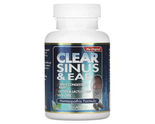 Clear Products Средство для устранения заложенности пазух носа и ушей 60 капсул