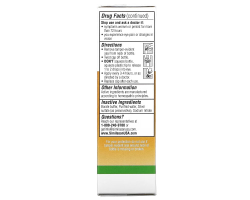 Similasan, Aging Eye Relief, 0.33 fl oz (10 ml) Similasan, Aging Eye Relief, 0.33 fl oz (10 ml)
