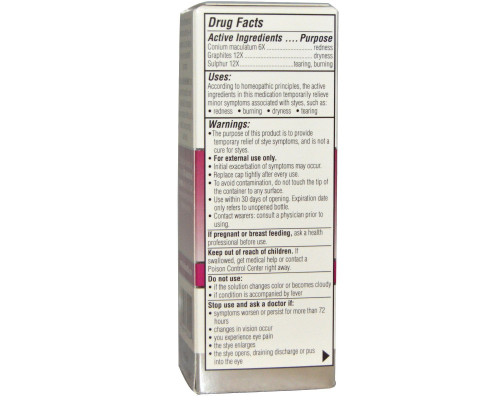 Similasan, Stye Eye Relief, стерильные глазные капли, 0,33 жидкой унции (10 мл) Similasan, Stye Eye Relief, стерильные глазные капли, 0,33 жидкой унции (10 мл)