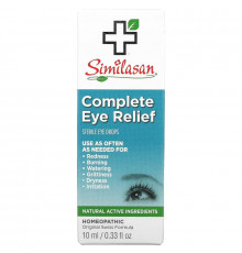 Similasan, Complete Eye Relief, стерильные глазные капли, 10 мл (0,33 жидк. Унции)