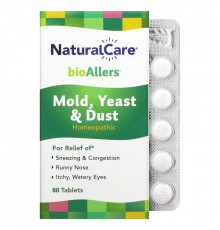 NatraBio, BioAllers, Mold, Yeast & Dust, 60 Tablets