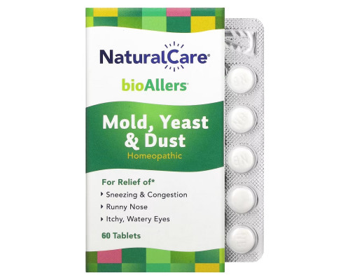 NatraBio, BioAllers, Mold, Yeast & Dust, 60 Tablets NatraBio, BioAllers, Mold, Yeast & Dust, 60 Tablets
