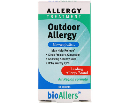 NatraBio BioAllers Allergy Treatment Outdoor Allergy 60 Tablets NatraBio BioAllers Allergy Treatment Outdoor Allergy 60 Tablets