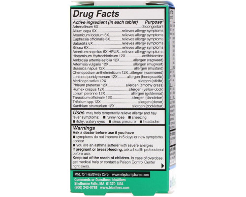 NatraBio BioAllers Allergy Treatment Outdoor Allergy 60 Tablets NatraBio BioAllers Allergy Treatment Outdoor Allergy 60 Tablets