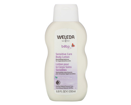 Weleda, Детский лосьон для чувствительной кожи тела, 200 мл (6,8 жидк. унции) Weleda, Детский лосьон для чувствительной кожи тела, 200 мл (6,8 жидк. унции)
