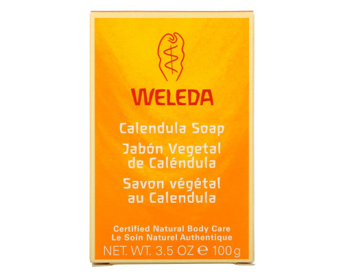 Weleda, Мыло с календулой, для питания и увлажнения кожи, 35 унции (100 г) Weleda, Мыло с календулой, для питания и увлажнения кожи, 35 унции (100 г)