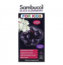 Sambucol, Black Elderberry Syrup, For Kids, Berry, 4 fl oz (120 ml)