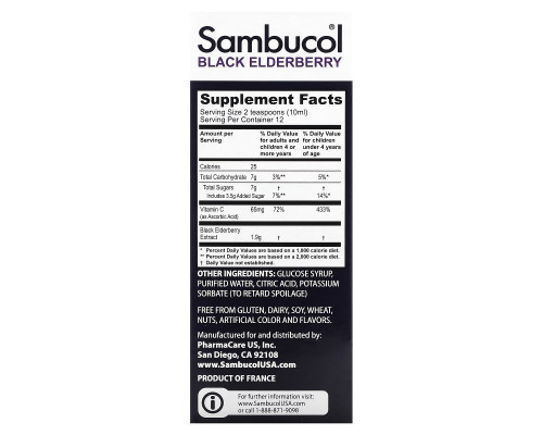 Sambucol, Black Elderberry Syrup, For Kids, Berry, 4 fl oz (120 ml) Sambucol, Black Elderberry Syrup, For Kids, Berry, 4 fl oz (120 ml)