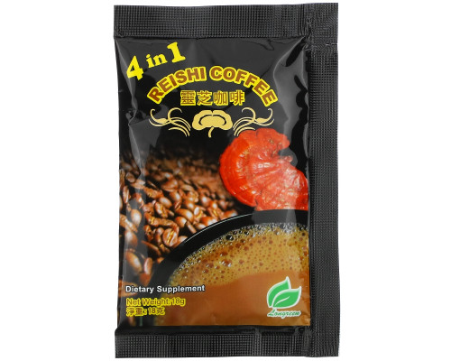Longreen Corporation Кофе с рейши 4 в 1 10 саше (18 г) каждый Longreen Corporation Кофе с рейши 4 в 1 10 саше (18 г) каждый