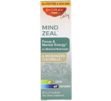 BioRay Inc., Mind Zeal, Focus & Mental Energy, Alcohol Free, 2 fl oz (60 ml)