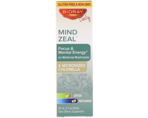 BioRay Inc., Mind Zeal, Focus & Mental Energy, Alcohol Free, 2 fl oz (60 ml) BioRay Inc., Mind Zeal, Focus & Mental Energy, Alcohol Free, 2 fl oz (60 ml)