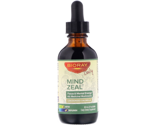 BioRay Inc., Mind Zeal, Focus & Mental Energy, Alcohol Free, 2 fl oz (60 ml) BioRay Inc., Mind Zeal, Focus & Mental Energy, Alcohol Free, 2 fl oz (60 ml)
