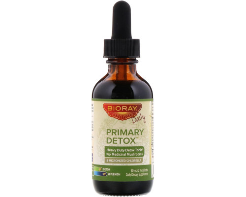 BioRay Inc., Primary Detox, Heavy Duty Detox Tonic, Alcohol Free, 2 fl oz (60 ml) BioRay Inc., Primary Detox, Heavy Duty Detox Tonic, Alcohol Free, 2 fl oz (60 ml)