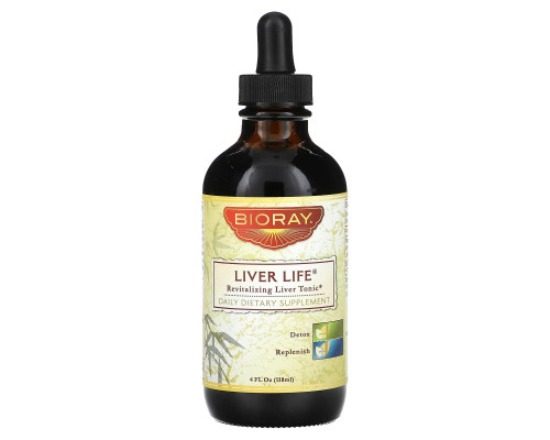 BioRay Inc. Liver Life Восстанавливающее тонизирующее средство для печени 4 жидких унций (118 мл) BioRay Inc. Liver Life Восстанавливающее тонизирующее средство для печени 4 жидких унций (118 мл)