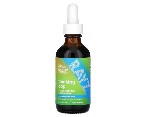 Bioray Inc., Rayz, Thinking Cap, Naturopathic Herbal Drops, Lemon, 2 fl oz (59 ml) Bioray Inc., Rayz, Thinking Cap, Naturopathic Herbal Drops, Lemon, 2 fl oz (59 ml)