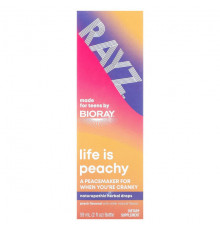Растительные экстракты и настойки Rayz, Life Is Peachy, Herbal Drops For Teens, Peach, 2 fl oz (59 ml)