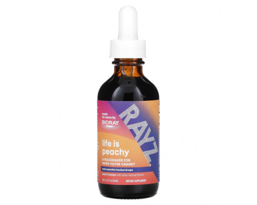 Растительные экстракты и настойки Rayz, Life Is Peachy, Herbal Drops For Teens, Peach, 2 fl oz (59 ml) Растительные экстракты и настойки Rayz, Life Is Peachy, Herbal Drops For Teens, Peach, 2 fl oz (59 ml)