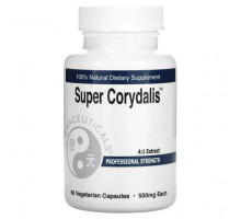 Растительные экстракты и настойки Balanceuticals, Super Corydalis, для профессионального применения, 500 мг, 60 вегетарианских капсул