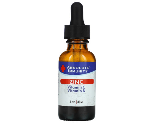 Absolute Nutrition, Immunity, Zinc with Vitamin C & Vitamin B, 1 oz (30 ml) Absolute Nutrition, Immunity, Zinc with Vitamin C & Vitamin B, 1 oz (30 ml)