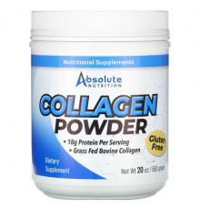 Для мышц и суставов Absolute Nutrition, Коллагеновый порошок, 563 г (20 унций)