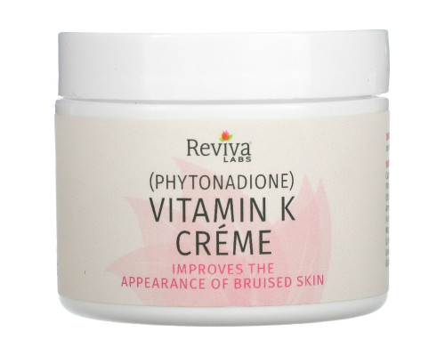 Reviva Labs, Крем с витамином K, 1,5 унции (42 г) Reviva Labs, Крем с витамином K, 1,5 унции (42 г)