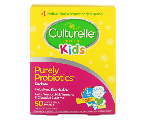 Culturelle, Для детей, пакетики, ежедневная формула с пробиотиками, 50 пакетиков по одной порции Culturelle, Для детей, пакетики, ежедневная формула с пробиотиками, 50 пакетиков по одной порции
