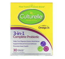 Culturelle, Probiotics, Pro-Well, 3-in-1 Complete, 30 Once Daily Capsules