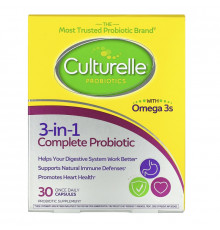 Culturelle, Probiotics, Pro-Well, 3-in-1 Complete, 30 Once Daily Capsules
