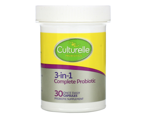 Culturelle, Probiotics, Pro-Well, 3-in-1 Complete, 30 Once Daily Capsules Culturelle, Probiotics, Pro-Well, 3-in-1 Complete, 30 Once Daily Capsules