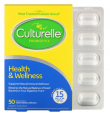 Culturelle, Probiotics, Pro-Well, Health & Wellness, 50 Once Daily Vegetarian Capsules