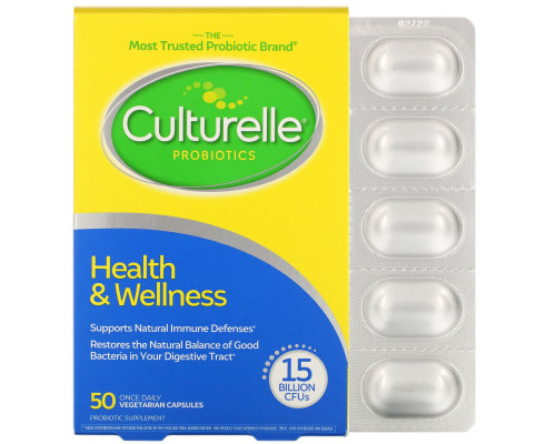 Culturelle, Probiotics, Pro-Well, Health & Wellness, 50 Once Daily Vegetarian Capsules Culturelle, Probiotics, Pro-Well, Health & Wellness, 50 Once Daily Vegetarian Capsules