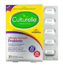 Culturelle, Ultimate Strength Probiotic, 20 Billion CFU, 30 Vegetarian Capsules