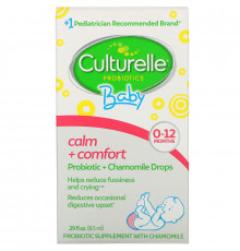 Culturelle, Probiotics, Baby, Calm + Comfort, Probiotic + Chamomile Drops, 0-12 Months, .29 fl oz (8.5 ml)