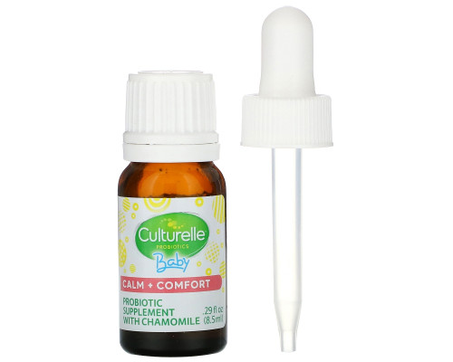 Culturelle, Probiotics, Baby, Calm + Comfort, Probiotic + Chamomile Drops, 0-12 Months, .29 fl oz (8.5 ml) Culturelle, Probiotics, Baby, Calm + Comfort, Probiotic + Chamomile Drops, 0-12 Months, .29 fl oz (8.5 ml)