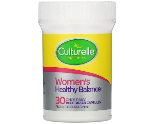 Culturelle, Probiotics, Digestive Health, Women's Healthy Balance, 30 Once Daily Vegetarian Capsules Culturelle, Probiotics, Digestive Health, Women's Healthy Balance, 30 Once Daily Vegetarian Capsules