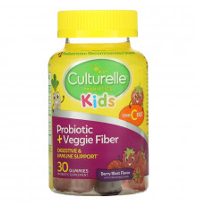 Culturelle, Kids, Probiotic Gummies, Berry Blast, 40 Once Daily Gummies