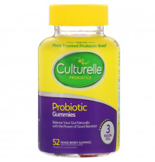 Culturelle, Probiotic Gummies, Mixed Berry, 3 Billion CFUs, 52 Gummies